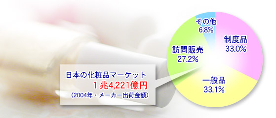 【解説画像】化粧品のマーケットサイズ